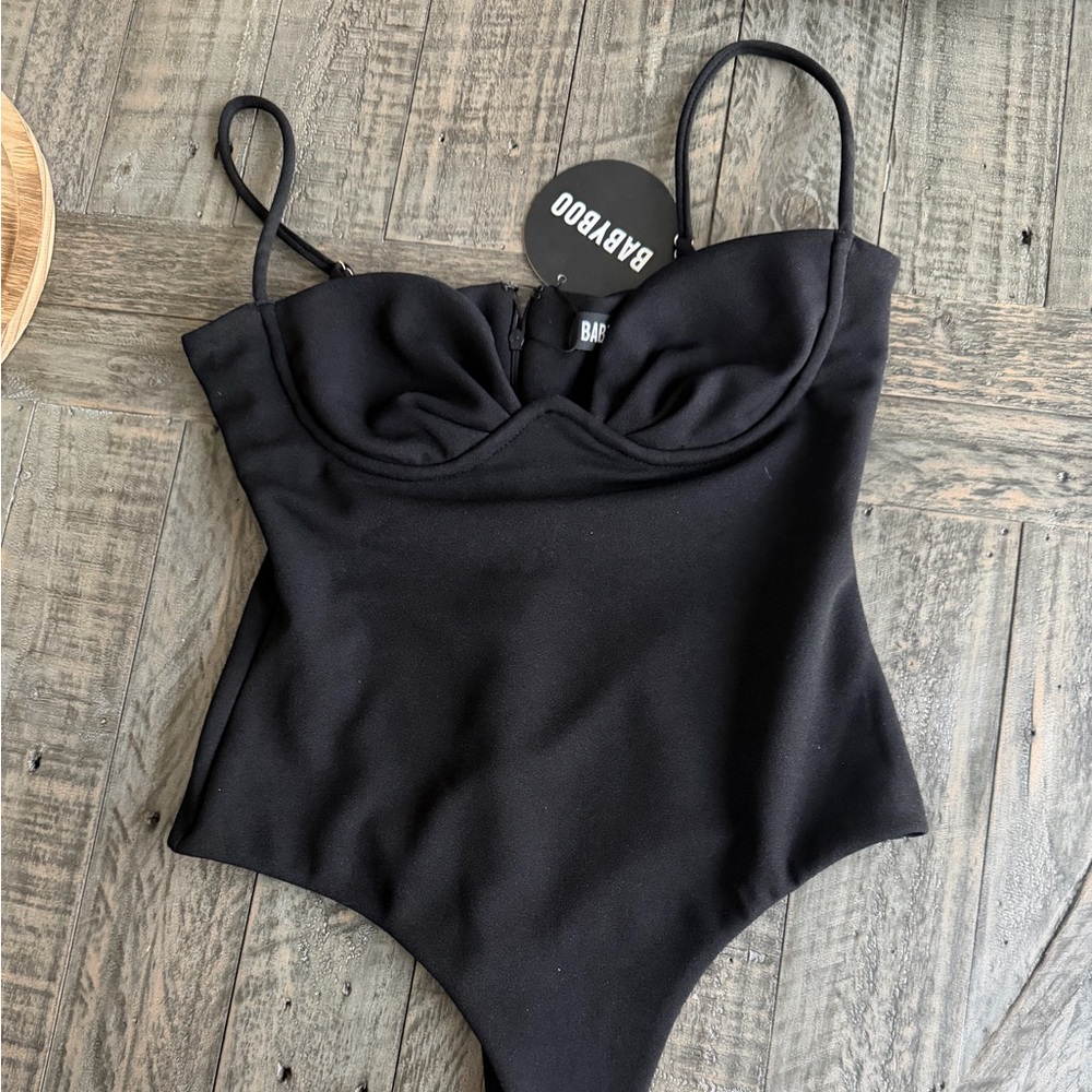 Babyboo Larissa Bodysuit Size M Black